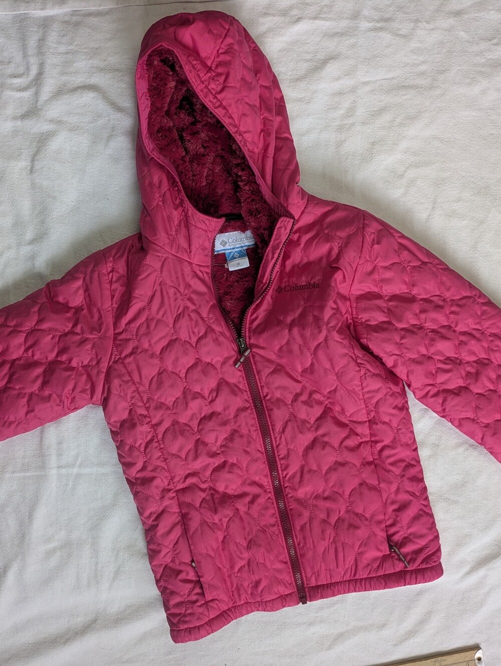 Youth 10/12 Pink Fur Lined Jacket